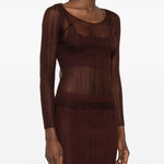 Top a maniche lunghe in bordeaux Simkhai - donna 