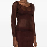 Top a maniche lunghe in bordeaux Simkhai - donna 