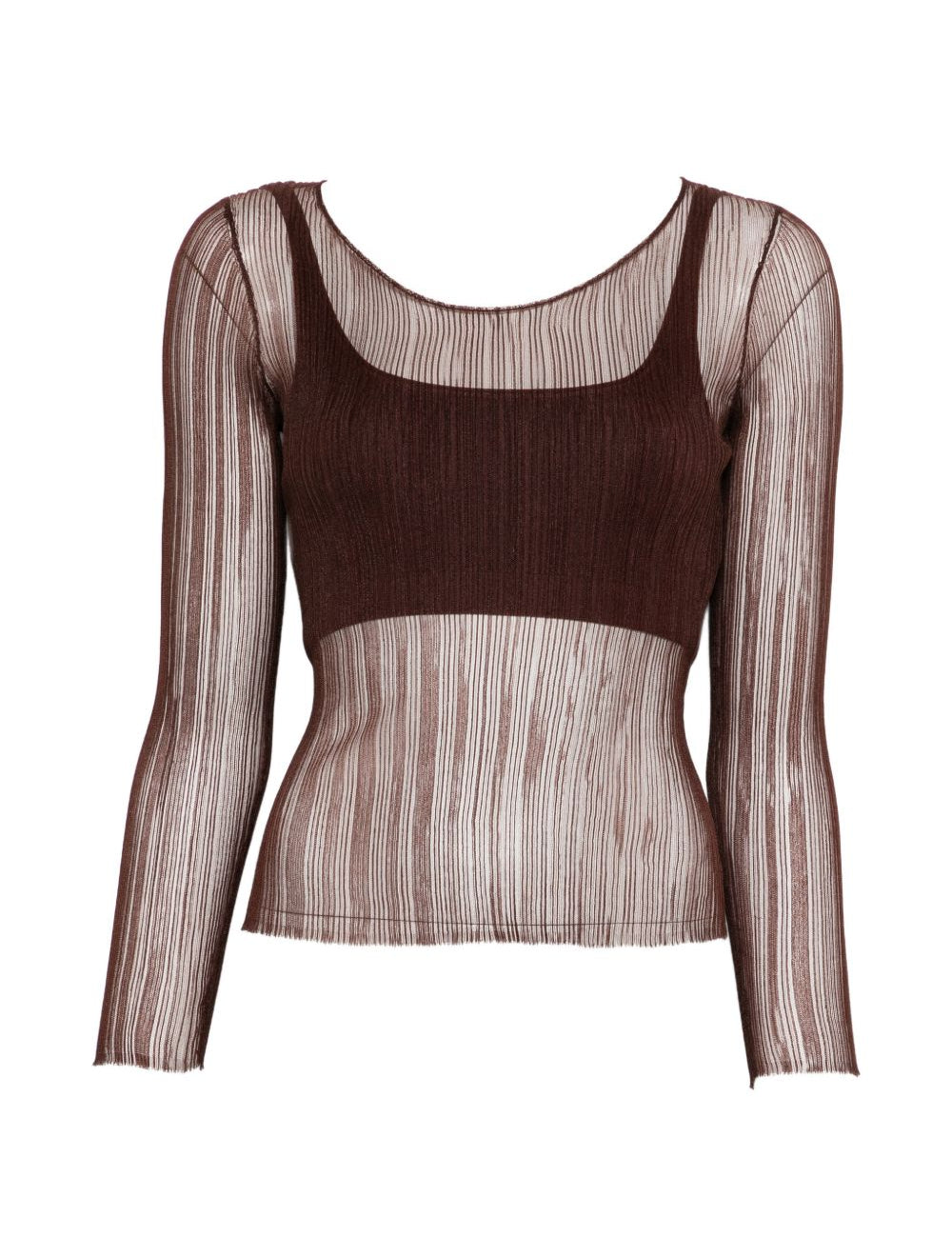 Top a maniche lunghe in bordeaux Simkhai - donna 