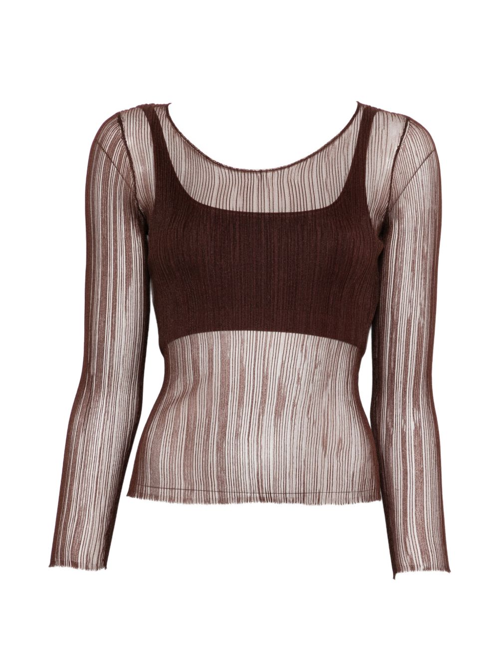 Top a maniche lunghe in bordeaux Simkhai - donna 