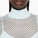 Top a collo alto e maniche lunghe in azzurro Simkhai - donna 