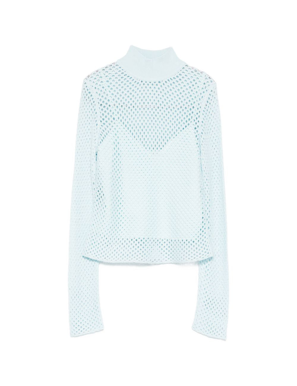 Top a collo alto e maniche lunghe in azzurro Simkhai - donna 