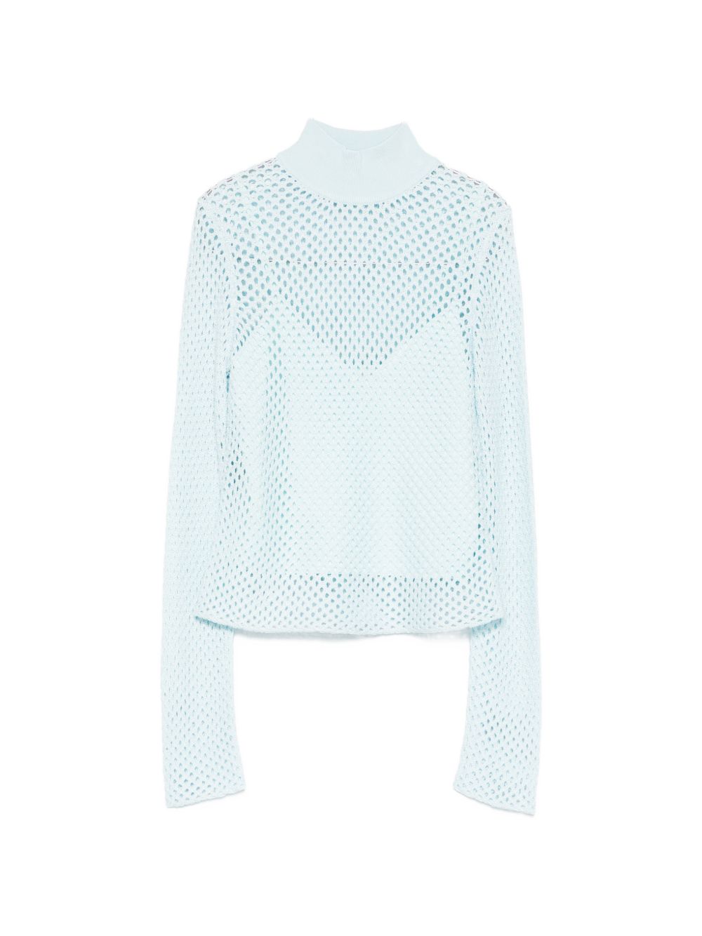 Top a collo alto e maniche lunghe in azzurro Simkhai - donna 