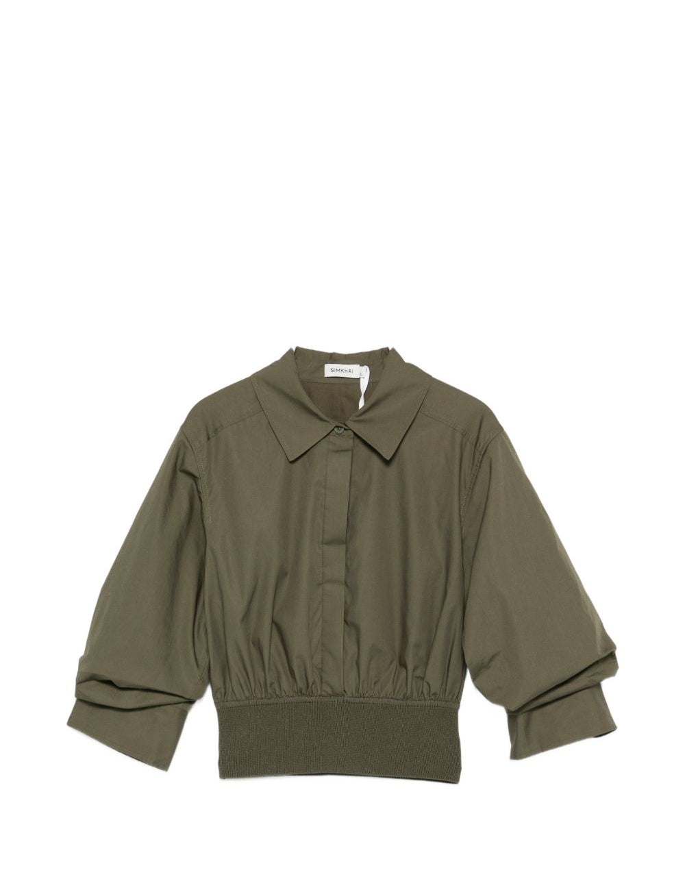 Camicia con elastico in vita in verde Simkhai - donna 