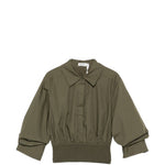 Camicia con elastico in vita in verde Simkhai - donna 