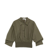 Camicia con elastico in vita in verde Simkhai - donna 