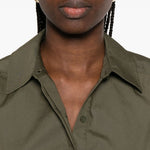 Camicia con elastico in vita in verde Simkhai - donna 