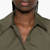 Camicia con elastico in vita in verde Simkhai - donna 