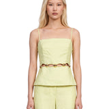 Top Cruz Cami in verde lime 