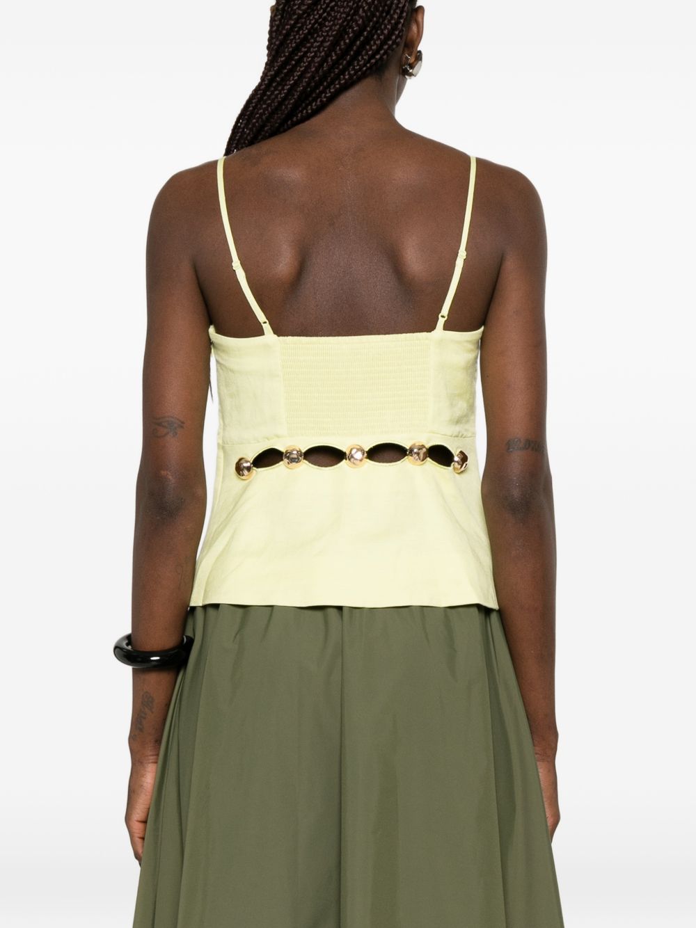 Top Cruz Cami in verde lime 