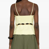 Top Cruz Cami in verde lime 