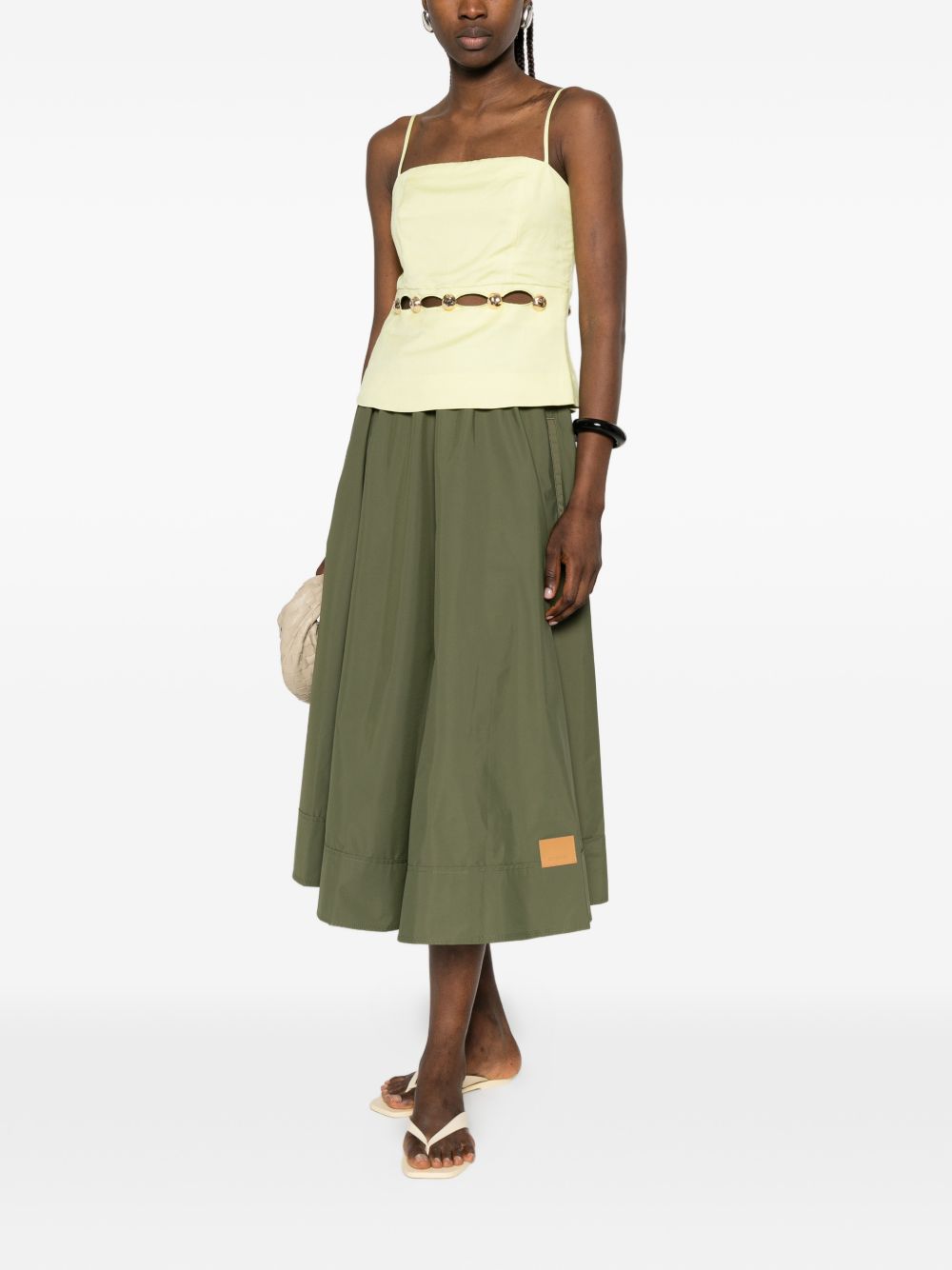 Top Cruz Cami in verde lime 