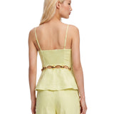 Top Cruz Cami in verde lime 
