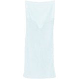 Gonna midi con doppio orlo arricciato in azzurro Simkhai - donna 