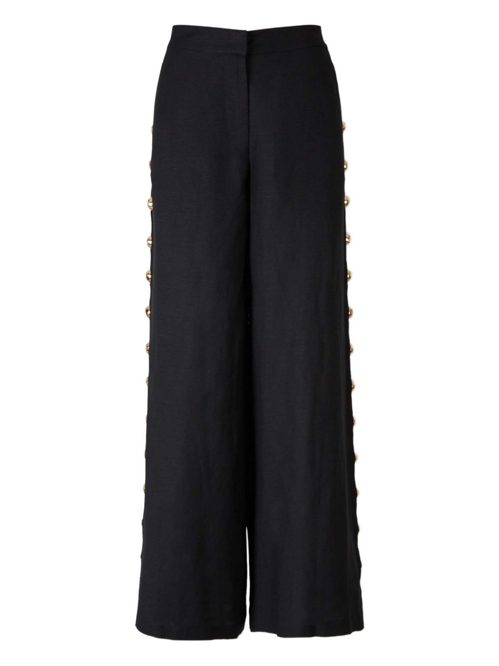 Pantaloni a palazzo Cayman con borchie in nero Simkhai - donna 