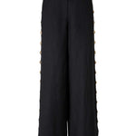 Pantaloni a palazzo Cayman con borchie in nero Simkhai - donna 
