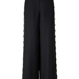 Pantaloni a palazzo Cayman con borchie in nero Simkhai - donna 