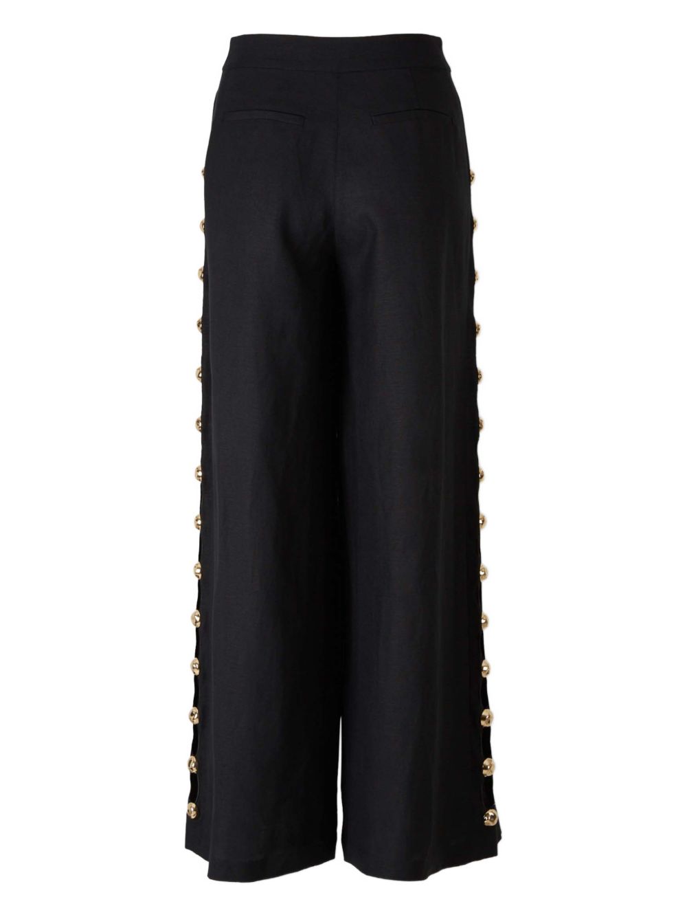 Pantaloni a palazzo Cayman con borchie in nero Simkhai - donna 