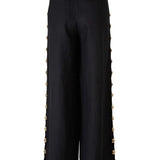 Pantaloni a palazzo Cayman con borchie in nero Simkhai - donna 