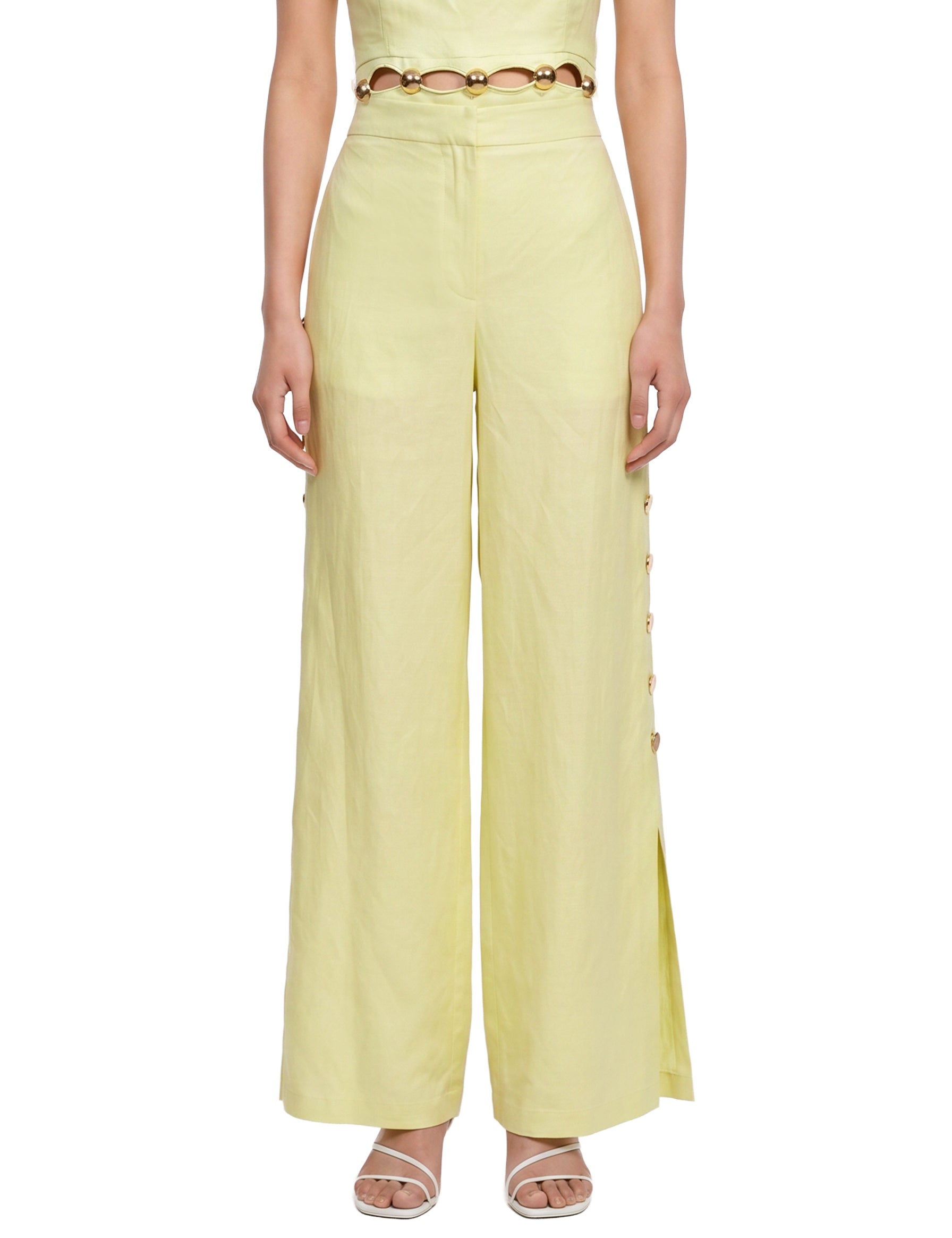 Pantaloni Cayman in verde lime 