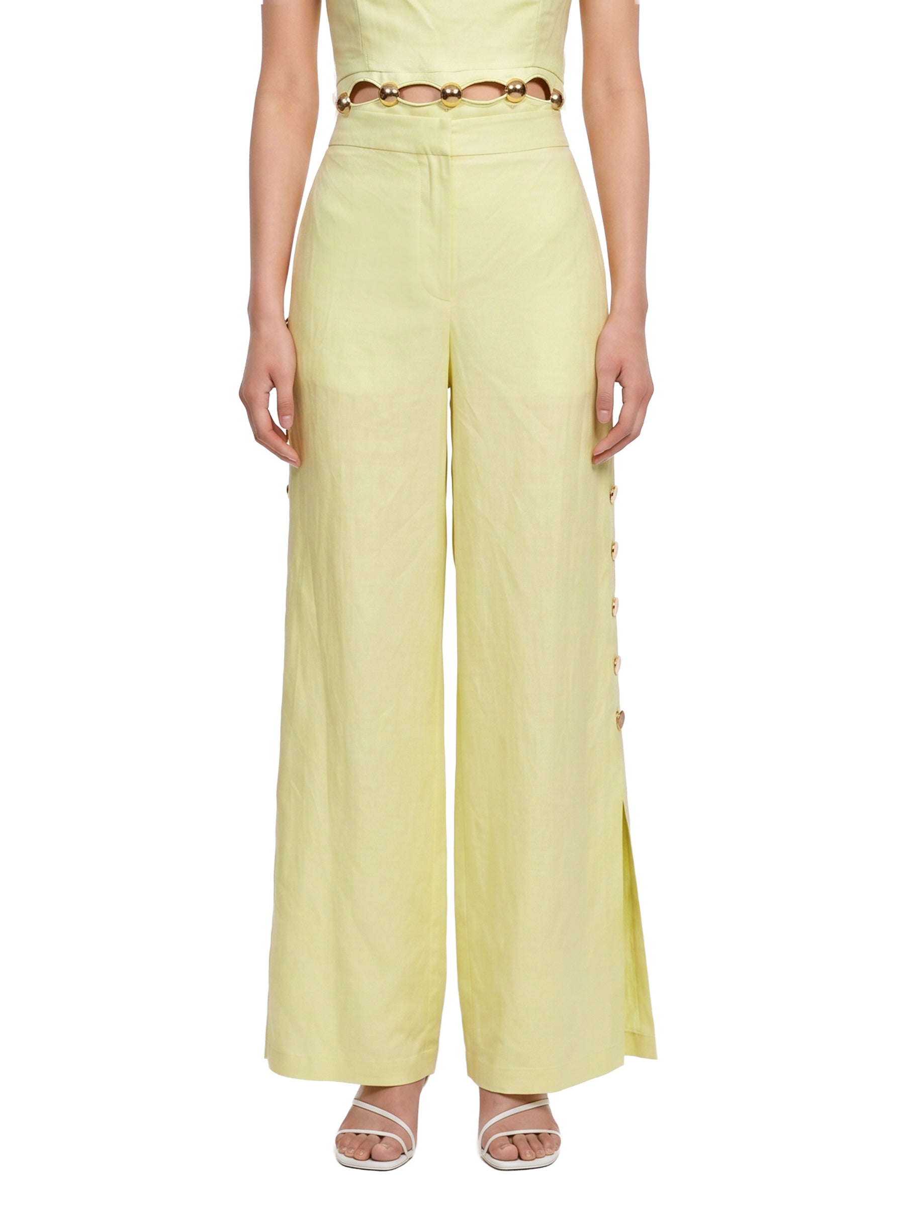 Pantaloni Cayman in verde lime 