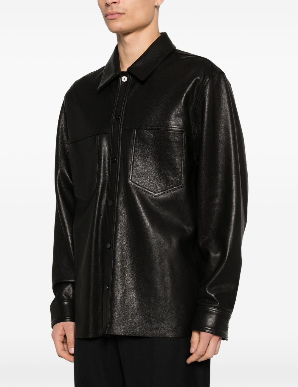 Giacca in pelle in nero Simkhai - uomo 