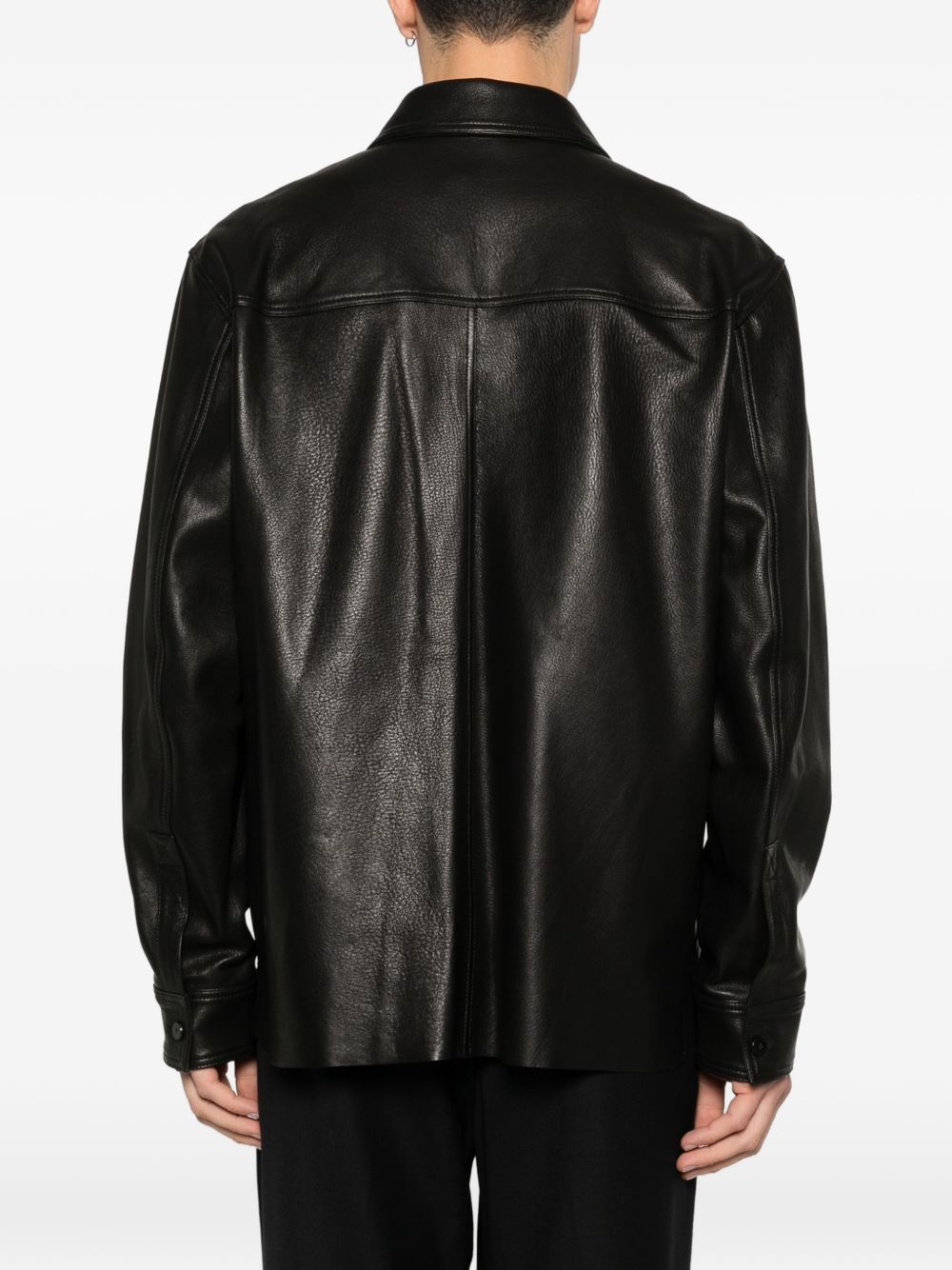 Giacca in pelle in nero Simkhai - uomo 