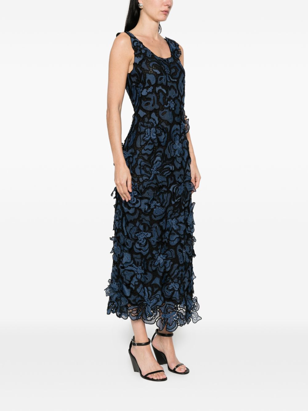 Abito midi Corinna in pizzo in blu Simkhai - donna 