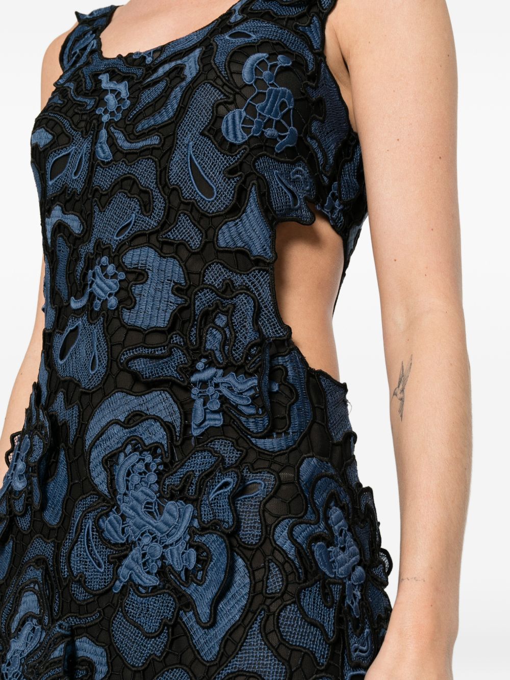 Abito midi Corinna in pizzo in blu Simkhai - donna 