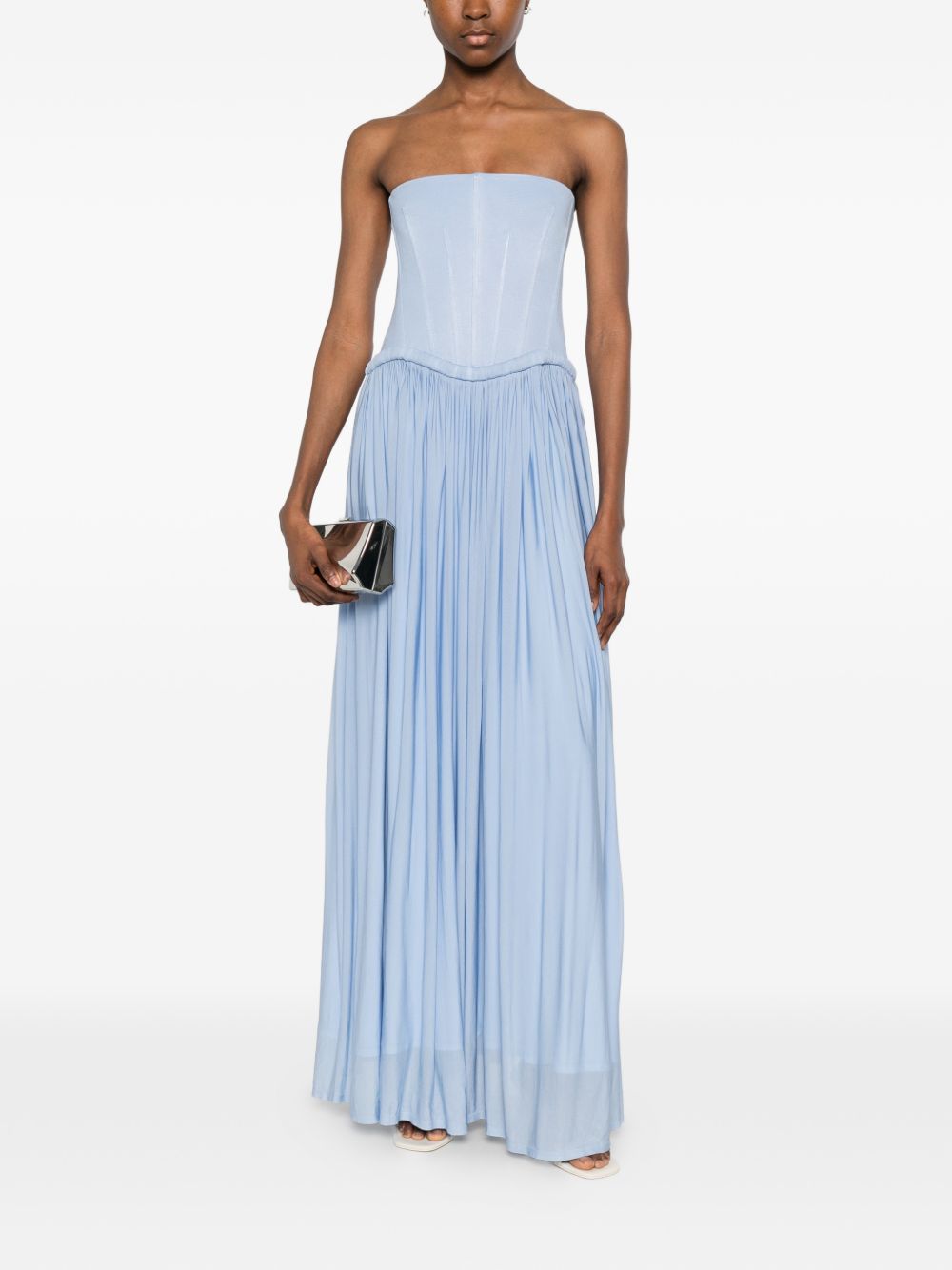 Abito lungo adalys in azzurro ROTATE BIRGER CHRISTENSEN - donna 