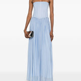 Abito lungo adalys in azzurro ROTATE BIRGER CHRISTENSEN - donna 