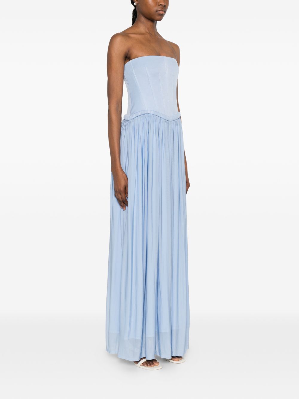 Abito lungo adalys in azzurro ROTATE BIRGER CHRISTENSEN - donna 