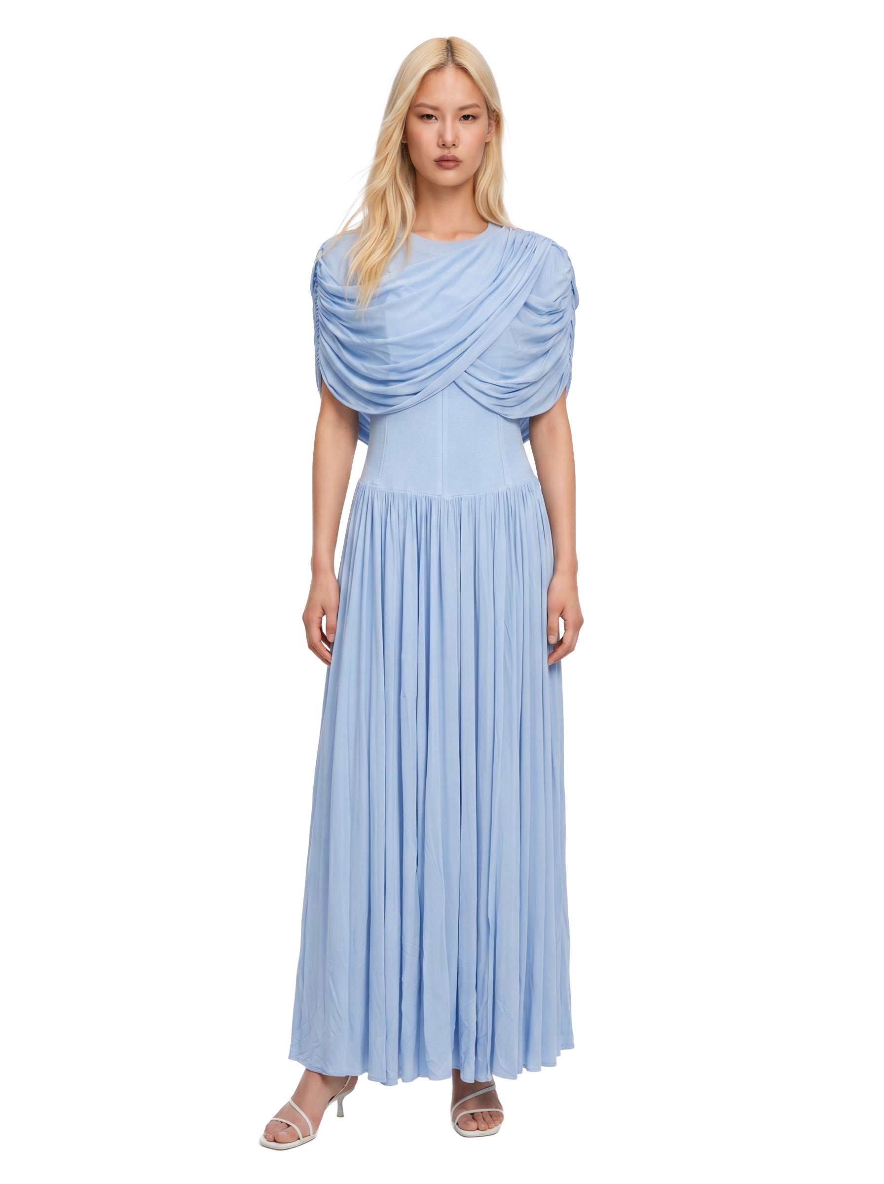 Abito lungo Nancie in blu 