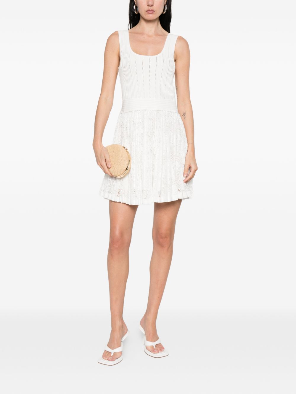 Abito mini in pizzo ellis in bianco Simkhai - donna 