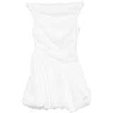 Mini abito salina bubble in cotone in bianco Simkhai - donna 