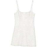 Mini abito con perline ziva in bianco Simkhai - donna 