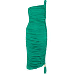 Abito midi drappeggiato Alessia in verde Simkhai - donna 
