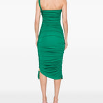 Abito midi drappeggiato Alessia in verde Simkhai - donna 