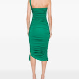 Abito midi drappeggiato Alessia in verde Simkhai - donna 