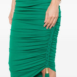 Abito midi drappeggiato Alessia in verde Simkhai - donna 