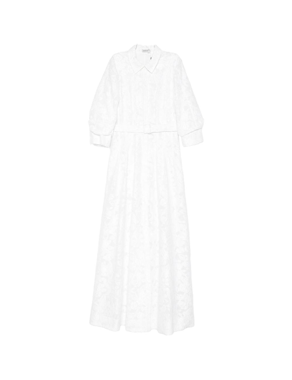 Abito lungo Courtney con cintura e decorazioni floreali in bianco Simkhai - donna 