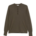 T-shirt a maniche lunghe con bottoni in verde Simkhai - uomo 