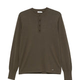 T-shirt a maniche lunghe con bottoni in verde Simkhai - uomo 