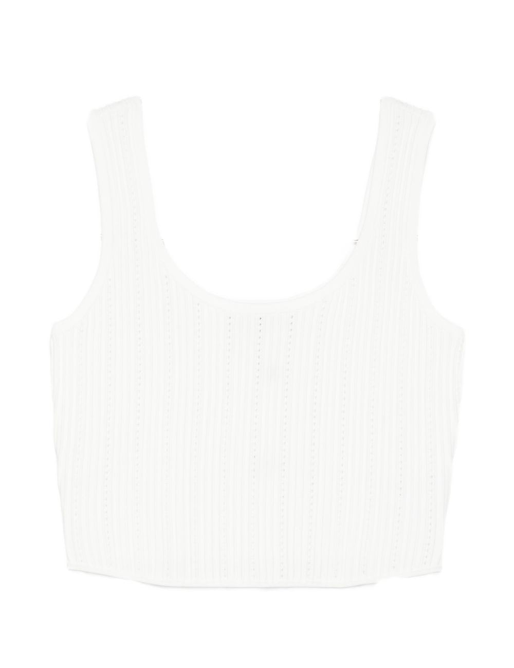Canotta con scollo quadrato in bianco Simkhai - donna 