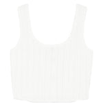 Canotta con scollo quadrato in bianco Simkhai - donna 