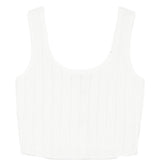 Canotta con scollo quadrato in bianco Simkhai - donna 