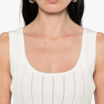 Canotta con scollo quadrato in bianco Simkhai - donna 