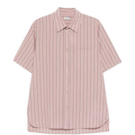 Camicia a maniche corte a righe in rosa Simkhai - uomo 