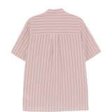 Camicia a maniche corte a righe in rosa Simkhai - uomo 