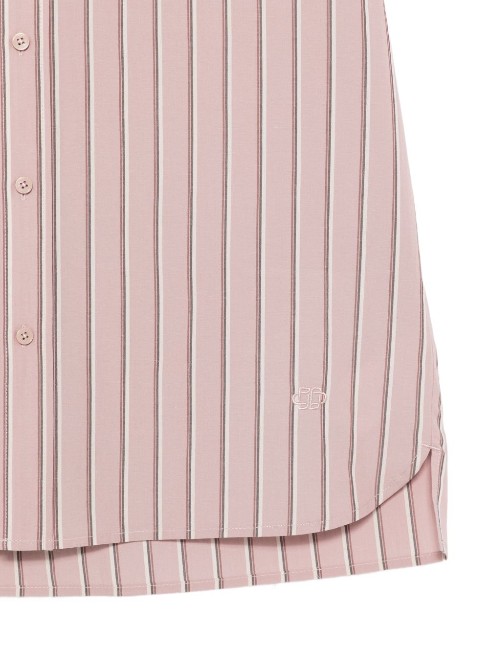 Camicia a maniche corte a righe in rosa Simkhai - uomo 